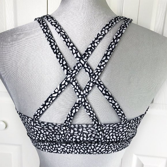 lululemon athletica Other - Lululemon Energy Bra Miss Mosaic Black